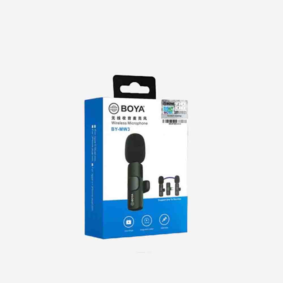 BOYA BY-MW3 – Dual Wireless Microphone System for Cameras & Smartphones