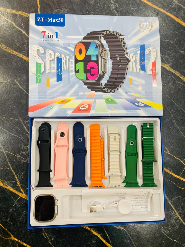 Smart Watch Ultra 2 ZT-MAX50 – 7-in-1 Complete Set
