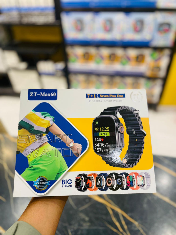 ZT-MAX60 Ultra Smart Watch – 7-in-1 Complete Bundle